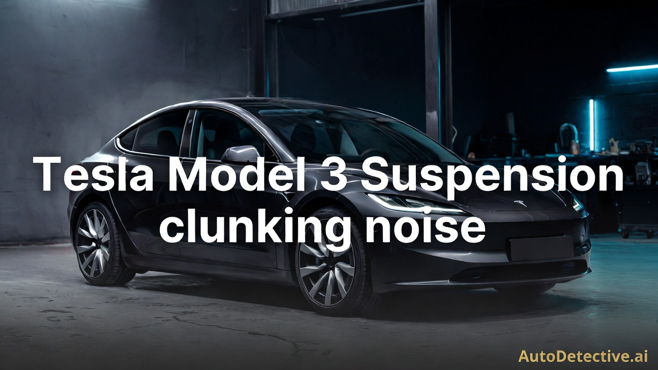 2023 Tesla Model 3 - Suspension clunking noise